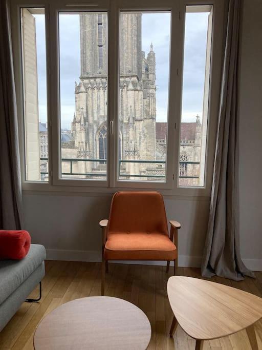 Appart 90M2 Lumineux, Centre, Vue Eglise Penchee Caen Exteriér fotografie